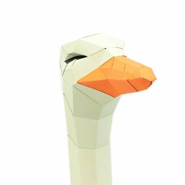 Trophée papier 3D "Autruche" – Image 2