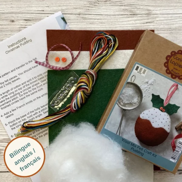 Mini-kit pudding en feutrine de Noël – Image 3