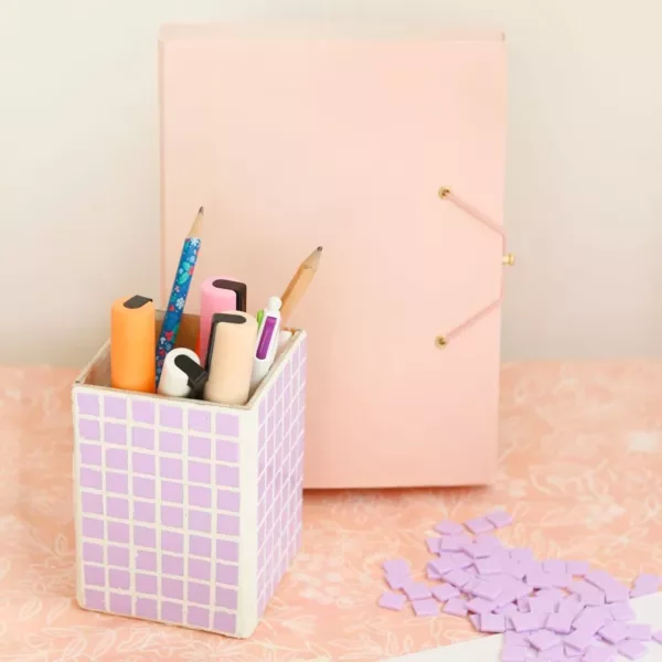 Vase en mosaïque, kit créatif heymolly.fr